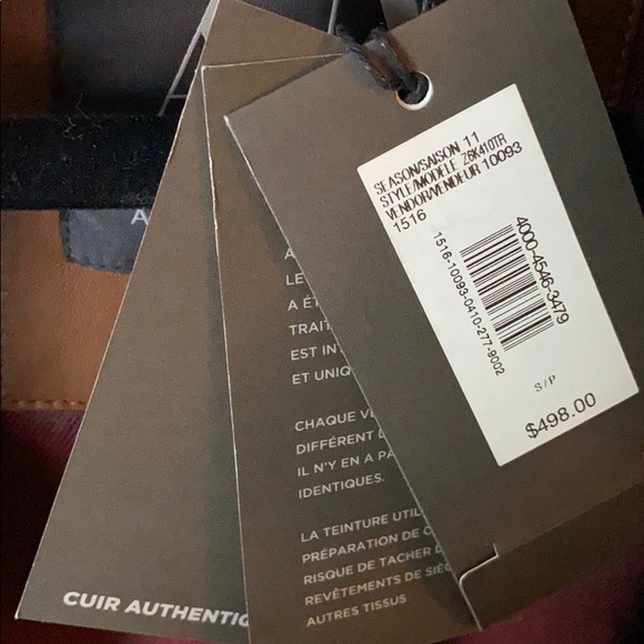 Armani exchange authentic genuine leather jacket - Picture 6 of 7